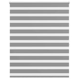 VidaXL zebra rullegardin 120,9 x 175 cm stofbredde 116,7 cm grå