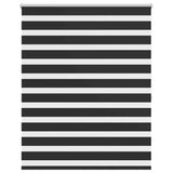 VidaXL zebra rullegardin 120,9 x 175 cm stofbredde 116,7 cm sort