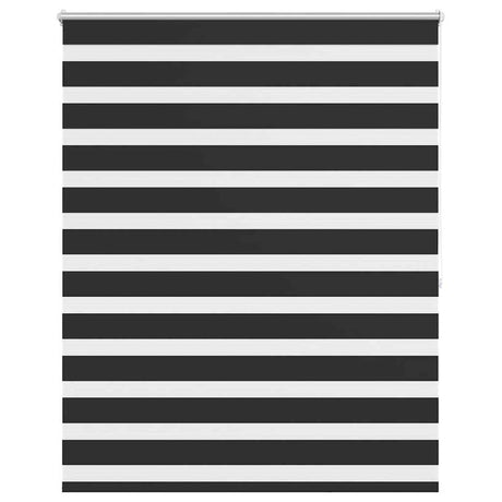 VidaXL zebra rullegardin 120,9 x 175 cm stofbredde 116,7 cm sort
