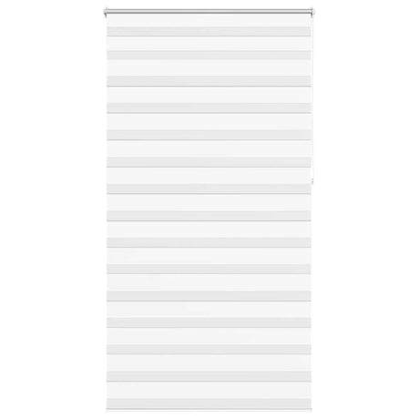 VidaXL zebra rullegardin 120,9 x 230 cm stofbredde 116,7 cm hvid