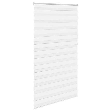 VidaXL zebra rullegardin 120,9 x 230 cm stofbredde 116,7 cm hvid