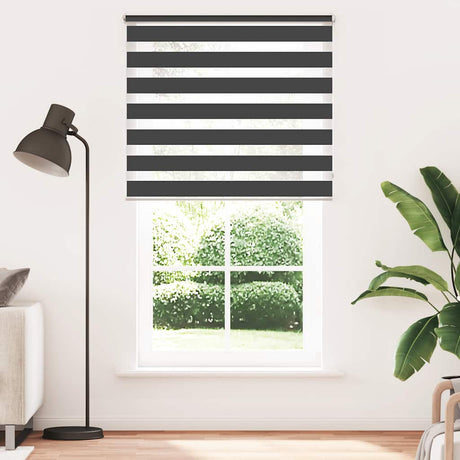 Vidaxl Duo Roller Blind 120 x 230 cm sort