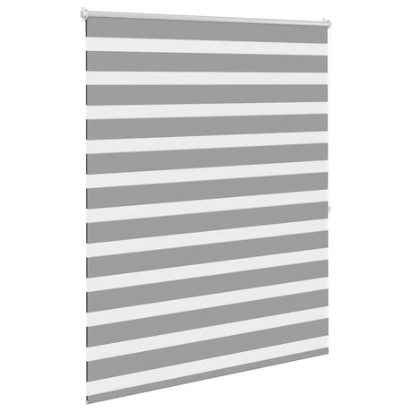 VidaXL zebra rullegardin 140,9 x 175 cm stofbredde 136,7 cm grå