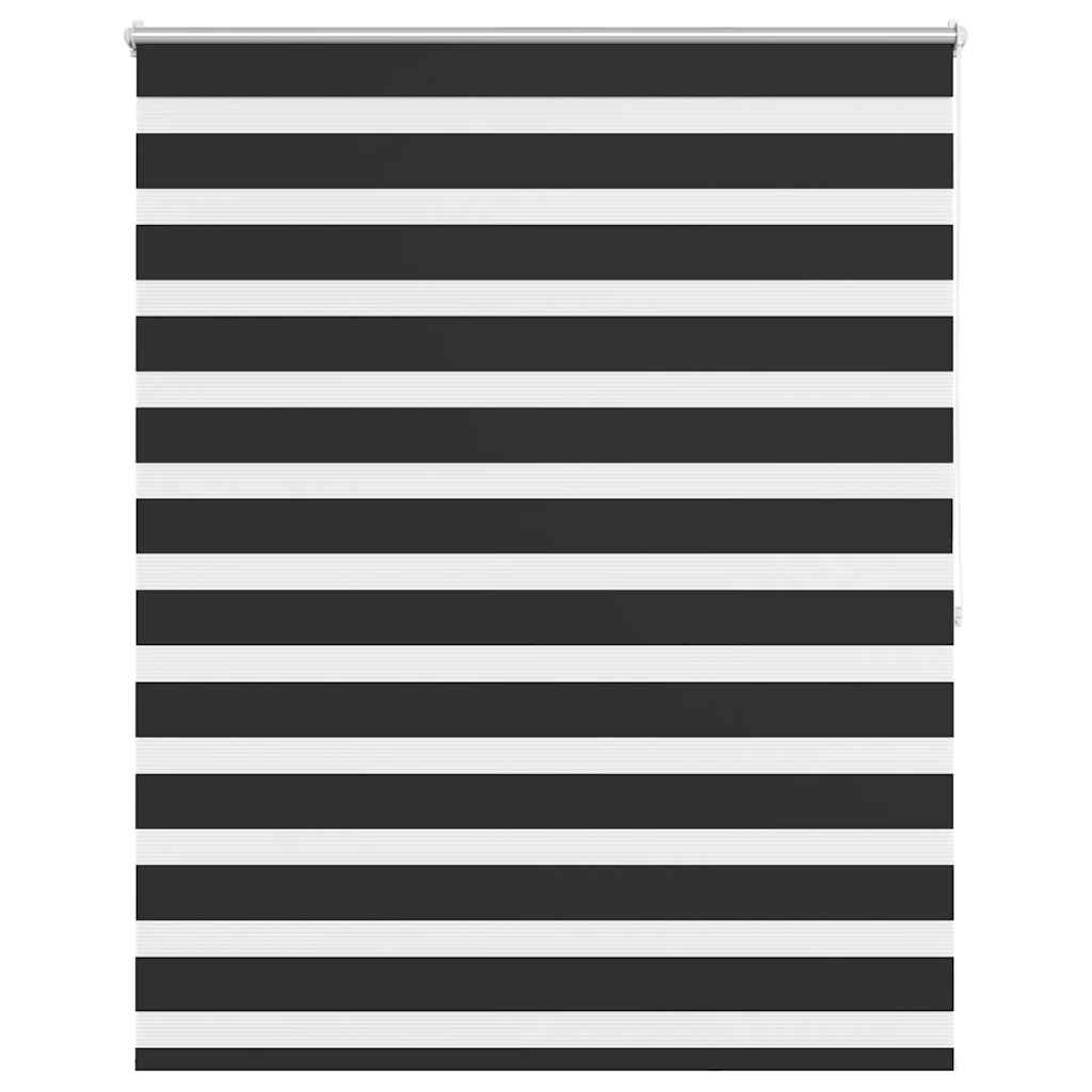 VidaXL zebra rullegardin 140,9 x 175 cm stofbredde 136,7 cm sort
