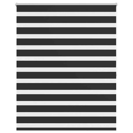VidaXL zebra rullegardin 140,9 x 175 cm stofbredde 136,7 cm sort