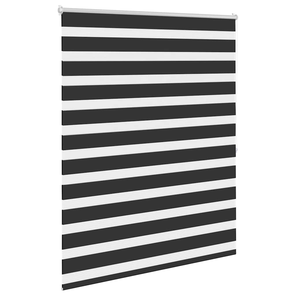 VidaXL zebra rullegardin 140,9 x 175 cm stofbredde 136,7 cm sort