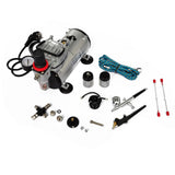 Vidaxl Airbrush Compressor Set med 2 pistoler