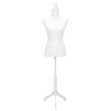 Vidaxl estalage dukke torso kvinde hvid