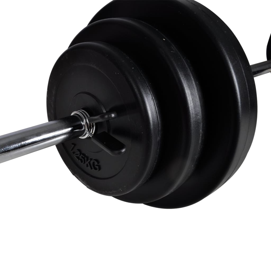 Vidaxl barbellen håndvægt sæt 30,5 kg