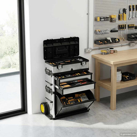 Vidaxl Tool Trolley Mobile 3-delt