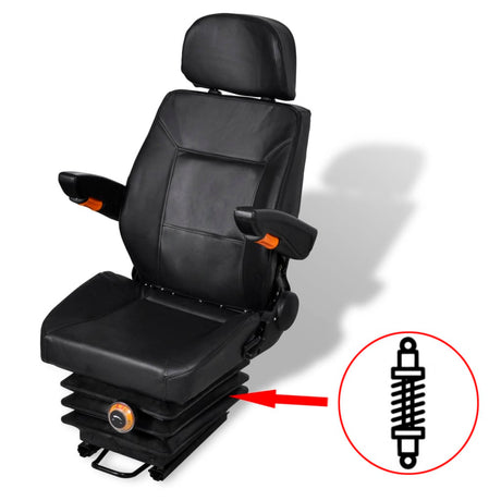 Vidaxl traktorstol med suspension