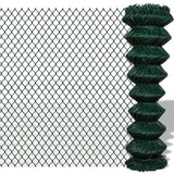 Vidaxl mesh hegn 1,5x15 m stålgrøn