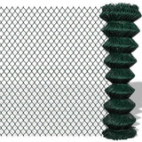 Vidaxl mesh hegn 1,5x25 m stålgrøn