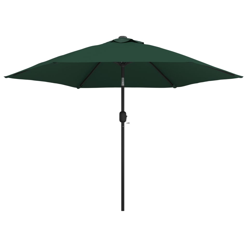 Vidaxl -parasol med stålstang 3 m grøn