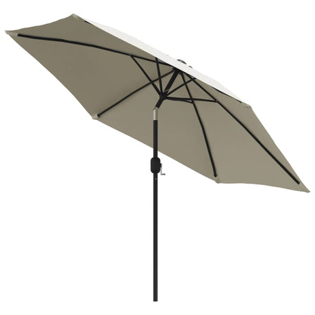 Vidaxl parasol med stålstang 3 m sandhvid