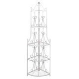 Vidaxl Angular Plant Rack Romy (White)