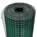 VidaXL kyllingetråd 1x25 m galvaniseret stål grøn