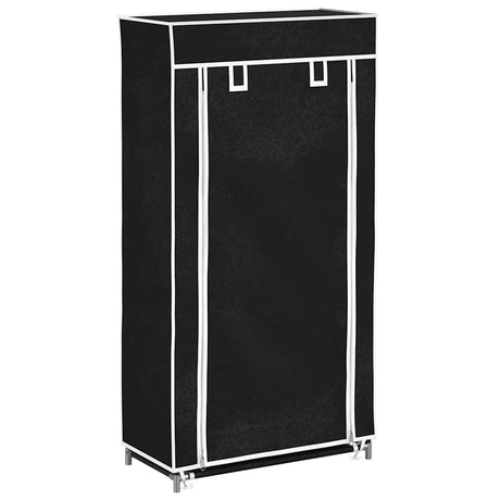Vidaxl Shoe Cabinet med dækning 58x28x106 Stof sort