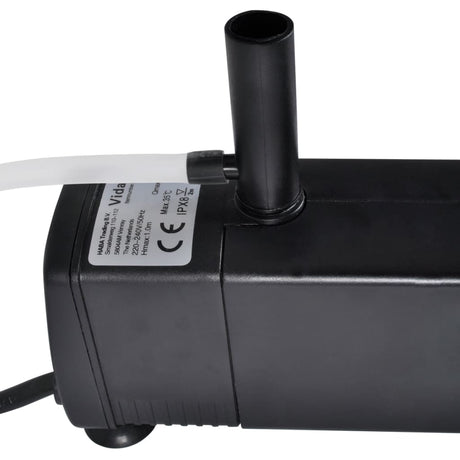 Vidaxl Aquarium Filter Pump med aktivt kulstof 600 L U U