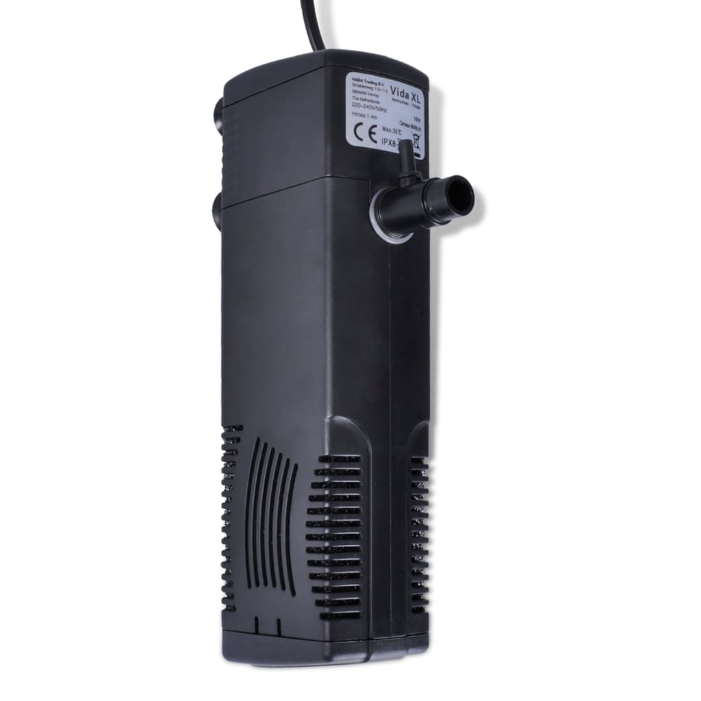 Vidaxl Aquarium Filter Pump med aktivt kulstof 800L U