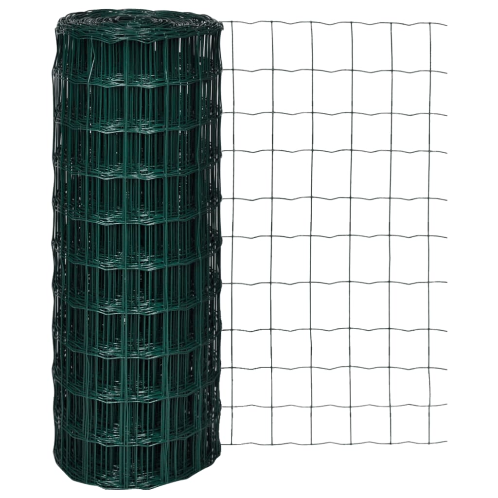 Vidaxl Euro HEK 10X1.0 M stålgrøn