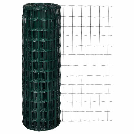 Vidaxl Euro Hek 10x1.2 M stålgrøn