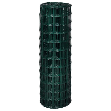 Vidaxl Euro Hek 10x1.2 M stålgrøn