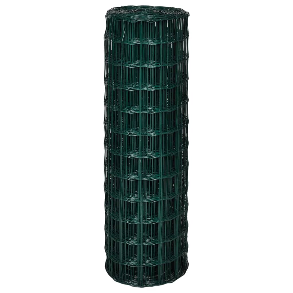 Vidaxl Euro Hek 10x1.2 M stålgrøn
