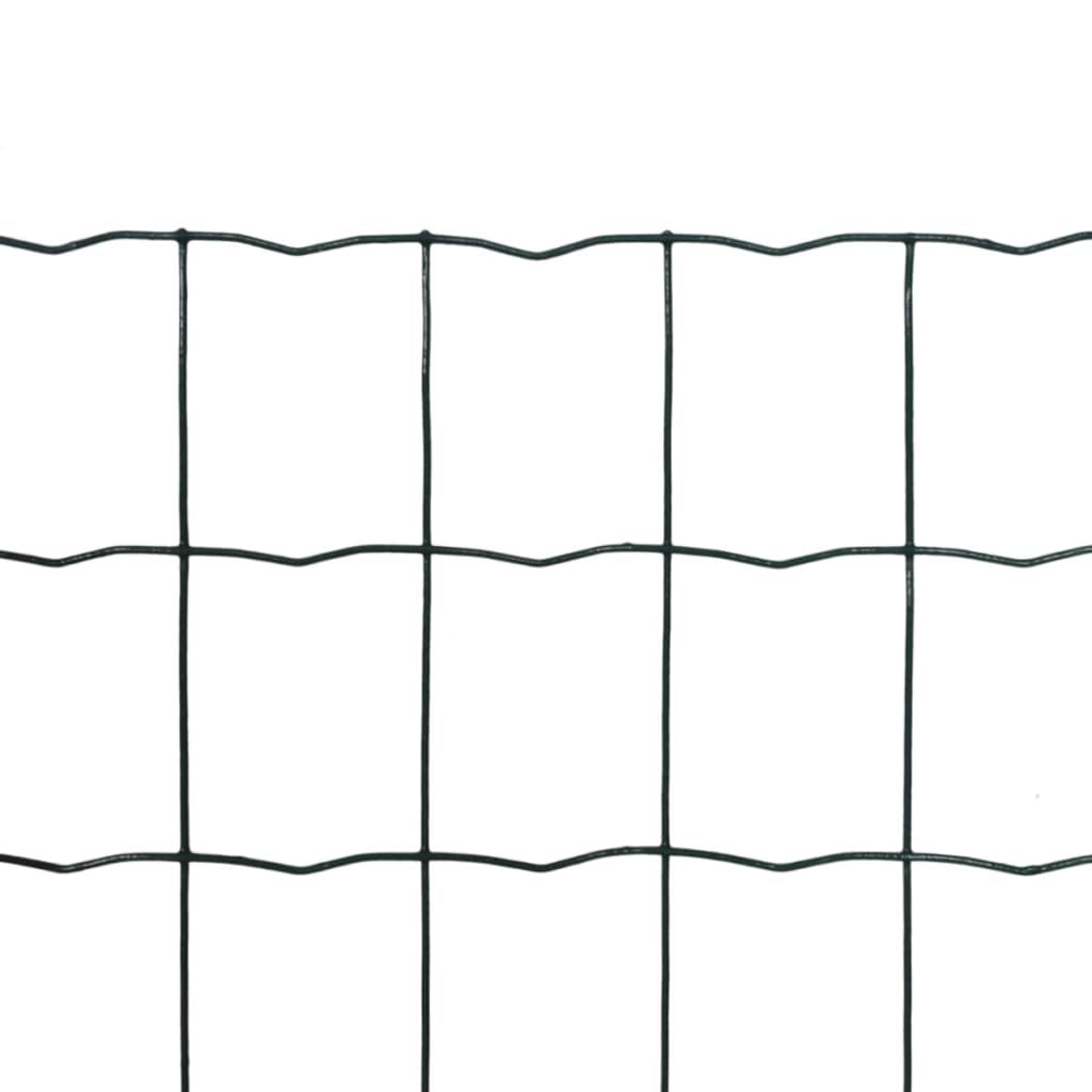 Vidaxl Euro Hek 10x1,5 m stålgrøn