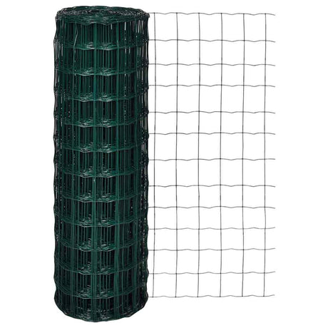 Vidaxl Euro Hek 25x1.2 M stålgrøn