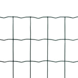 Vidaxl Euro Hek 25x1.2 M stålgrøn
