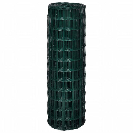Vidaxl Euro Hek 25x1.2 M stålgrøn