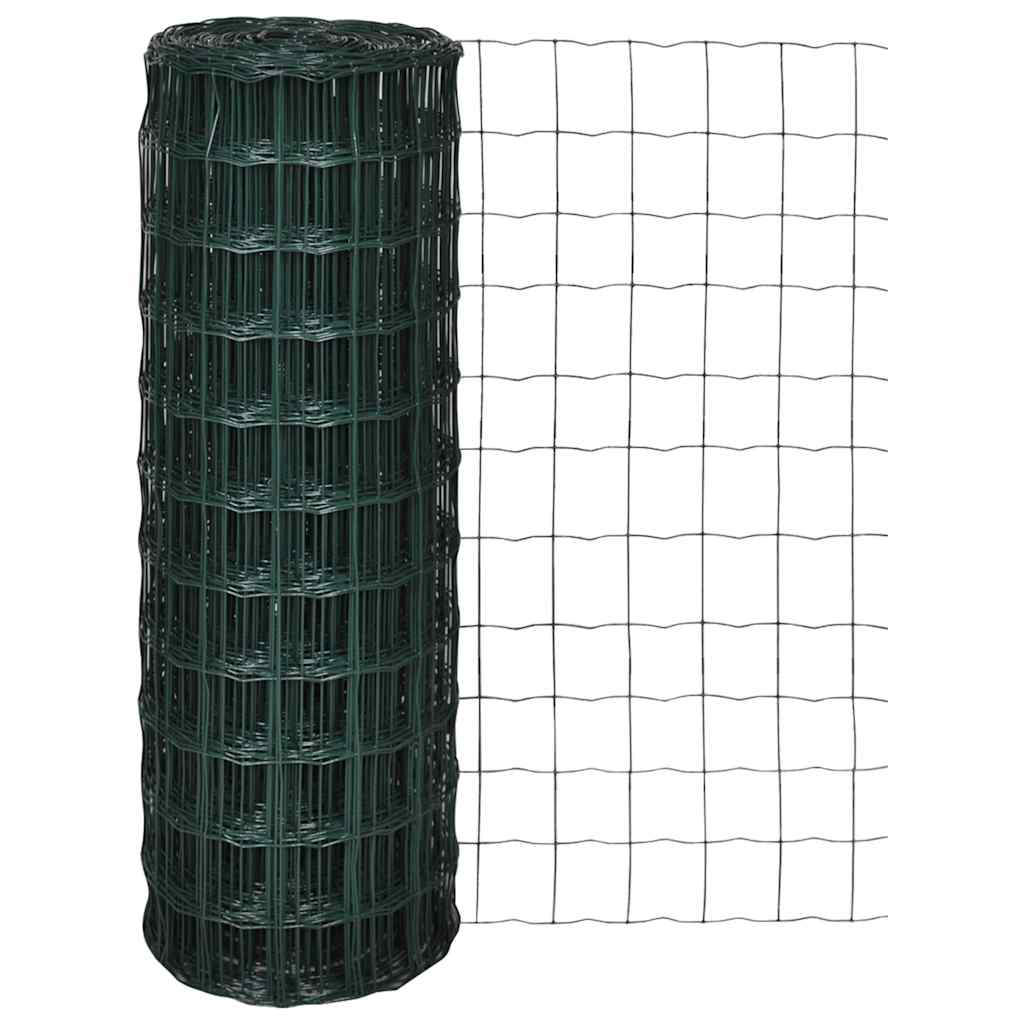 Vidaxl Euro HEK 10X1.0 M stålgrøn