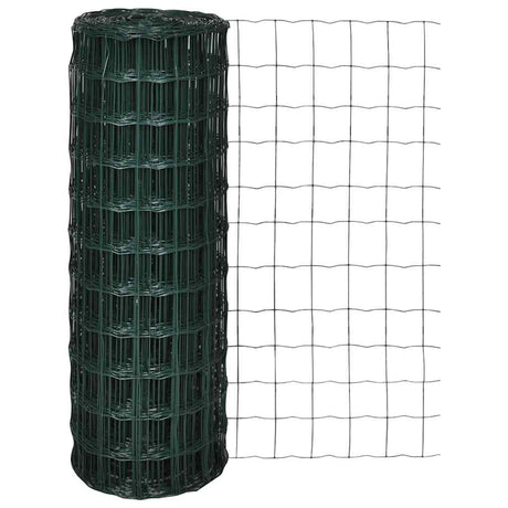 Vidaxl Euro Hek 10x1.2 M stålgrøn