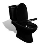 Vidaxl toilet med cistern sort