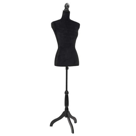 Vidaxl estalage dukke torso kvinde sort