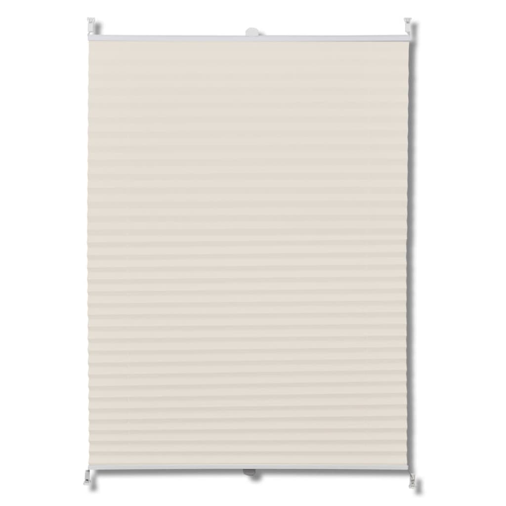 Vidaxl Plissé Roller Blind 80x200cm creme