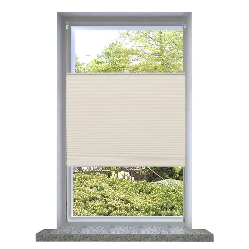 Vidaxl Plissé Roller Blind 80x200cm creme