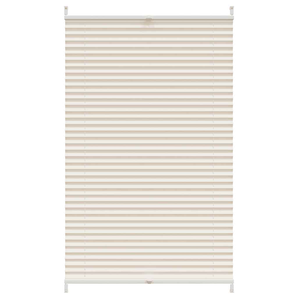 VidaXL plisségardin 90x100cm cremefarvet