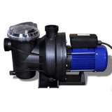 VidaXL elektrisk swimmingpool pumpe 800w blå
