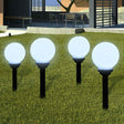 Vidaxl Garden Path Lamps 4 st med jordstift LED 15 cm