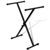 Vidaxl-tastaturstandard Justerbar enkelt X-Frame