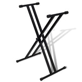 Vidaxl Justerbar tastaturstativ dobbelt X-Frame