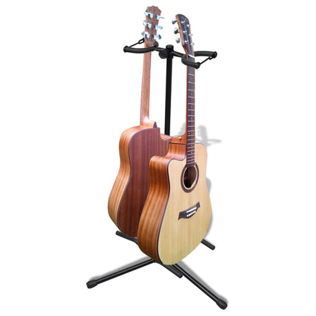 Vidaxl Guitar Stander Justerbar dobbelt