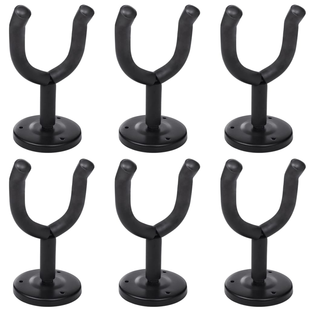 Vidaxl Guitar Wall Holder (6 stykker)
