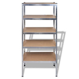 Vidaxl Storage Rack til Garage 5 St.