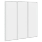 Vidaxl Bath Screen 3 Panels foldbar 117 x 120 cm