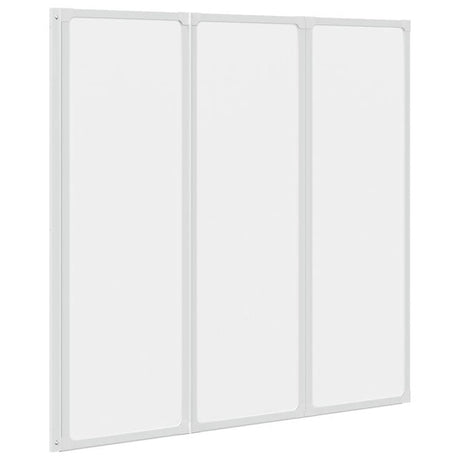 Vidaxl Bath Screen 3 Panels foldbar 117 x 120 cm