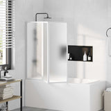 Vidaxl Bath Screen 3 Panels foldbar 117 x 120 cm
