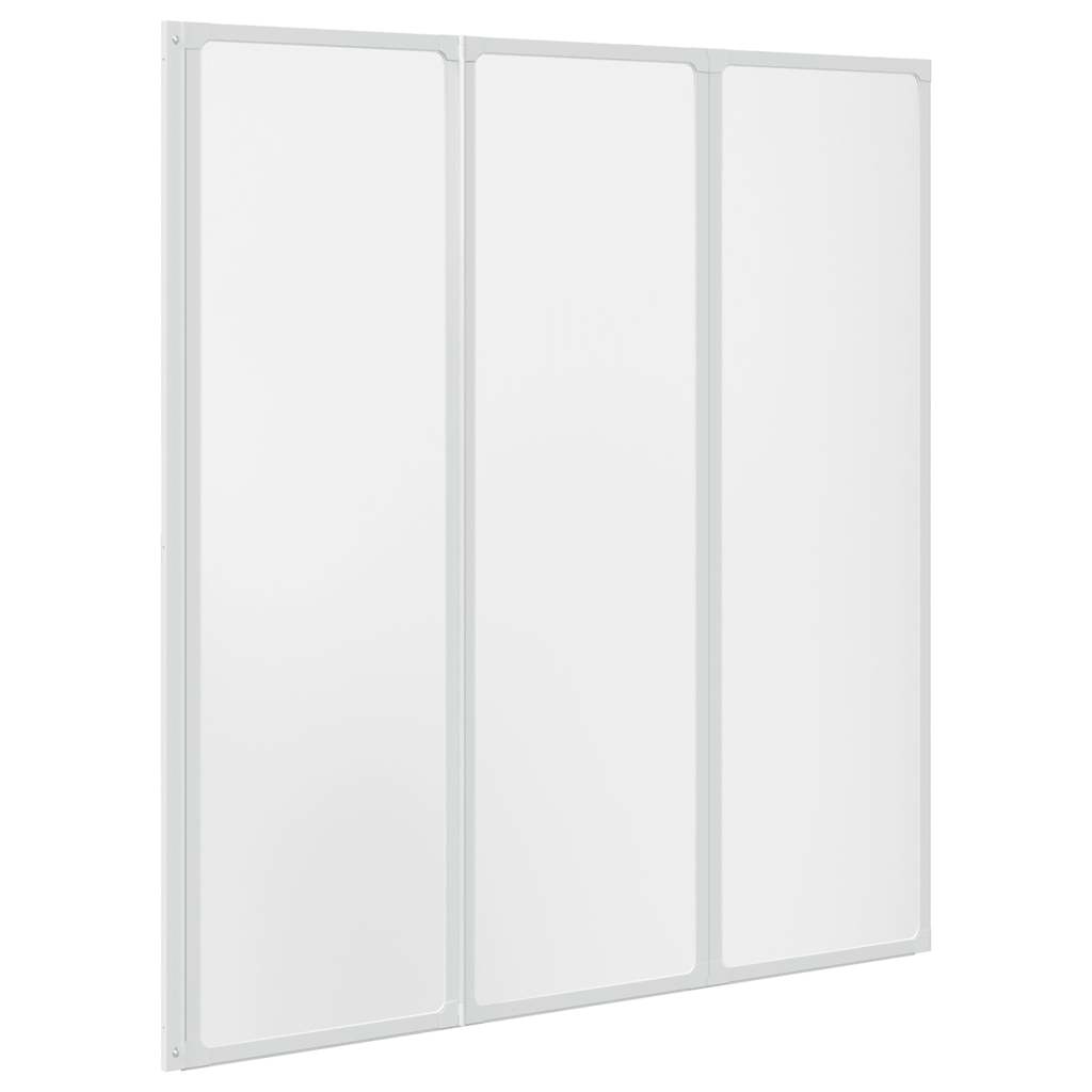 Vidaxl Bath Screen 3 Panels foldbar 141 x 132 cm